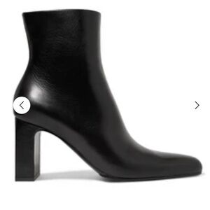Balenciaga Glossed Leather Black Heeled Boots
